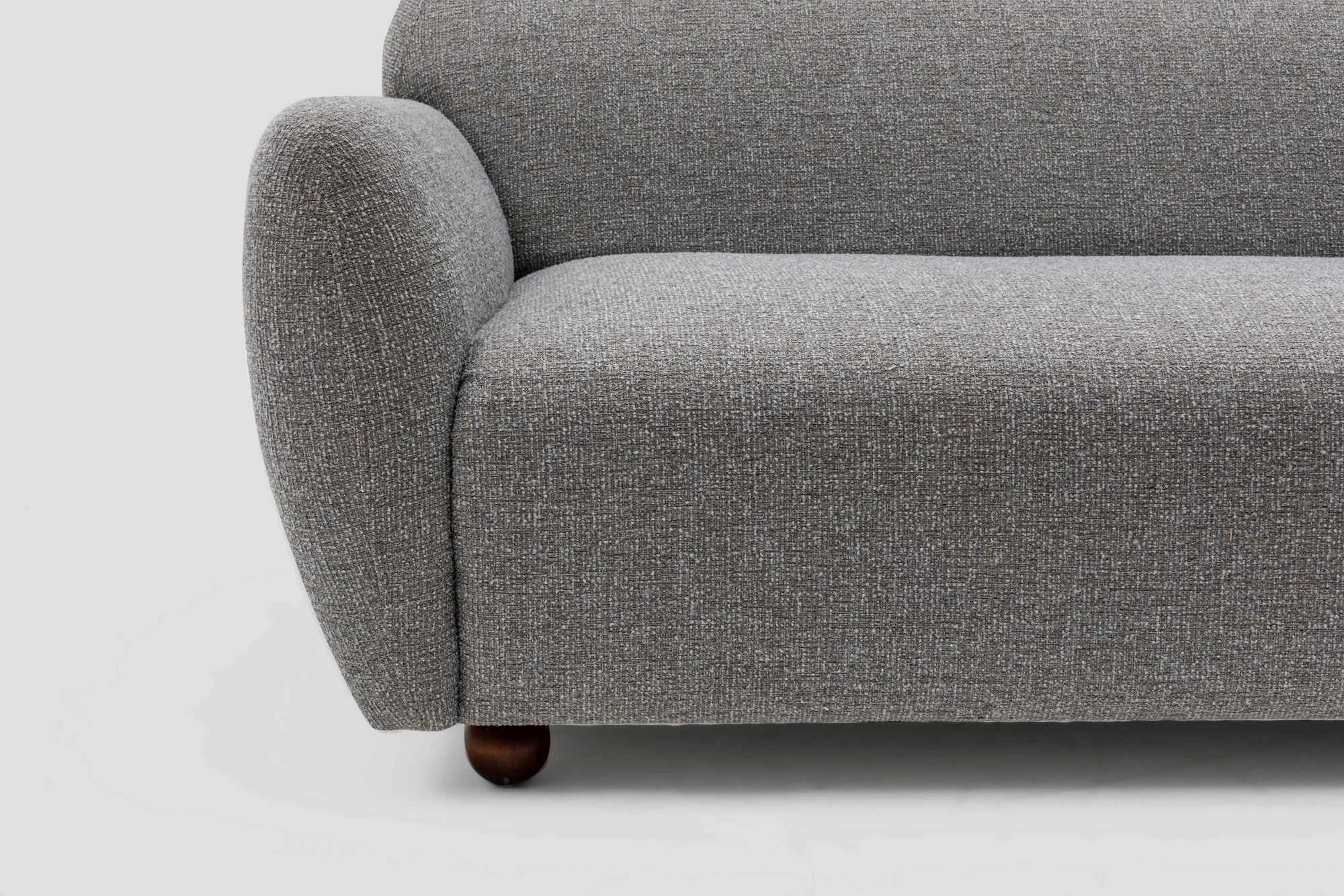 Divan treshe, ngjyrë gri e çelët, Atelier del Sofa, Eddy