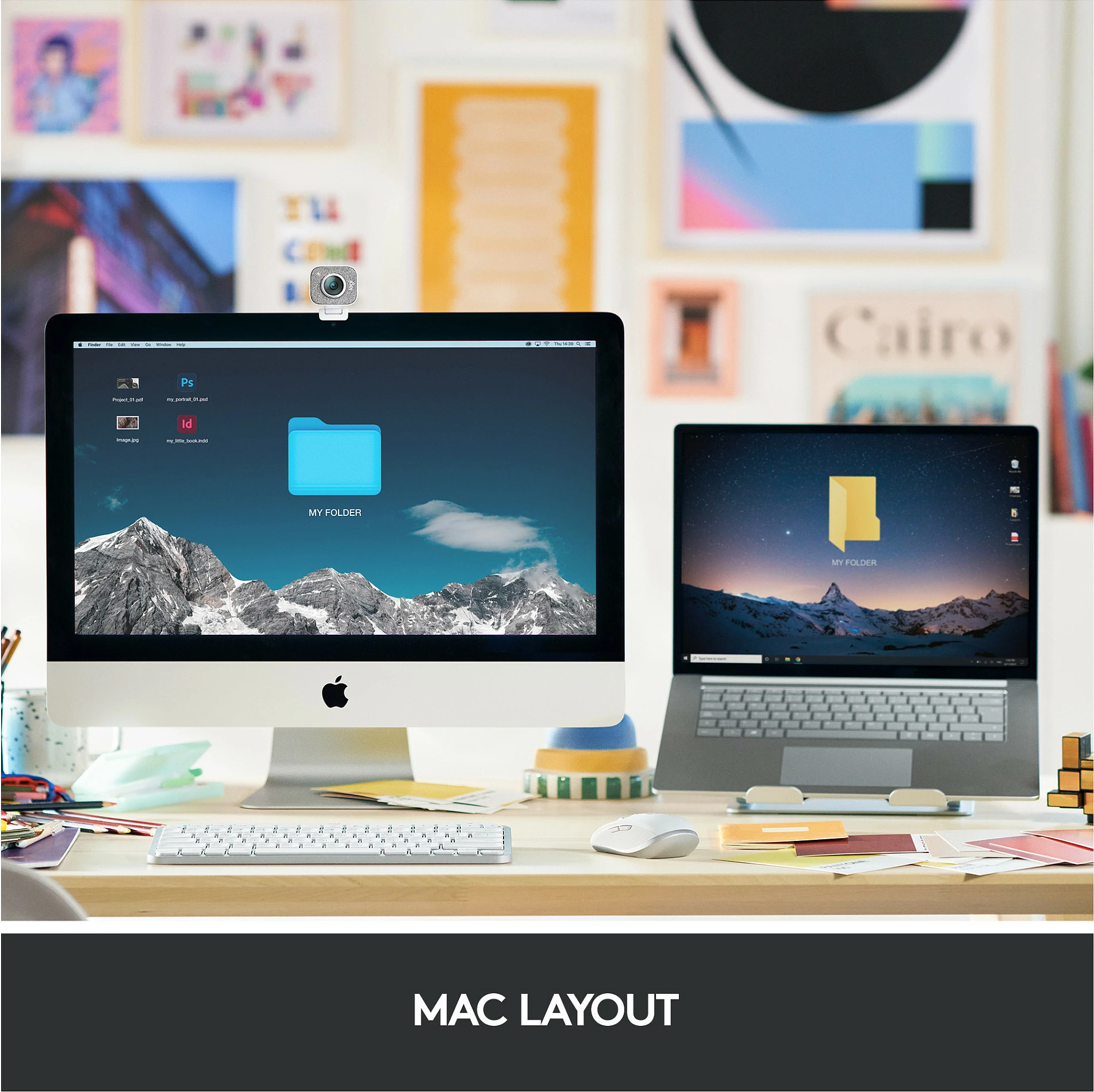 Tastierë Logitech MX Keys Mini për Mac, Mini, Wireless, Bluetooth, QWERTZ, LED, Gri