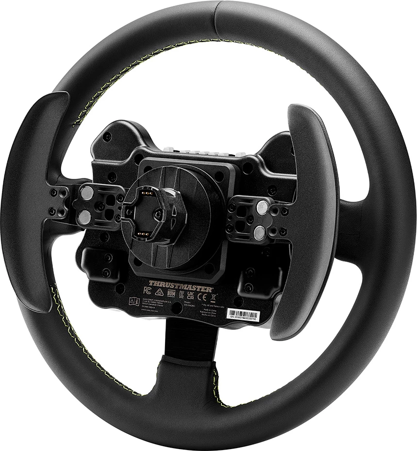 Timon garash Thrustmaster EVO Racing 32R, 32 cm, lëkurë, 25 butona, për PS5/PS4/Xbox/PC, i zi