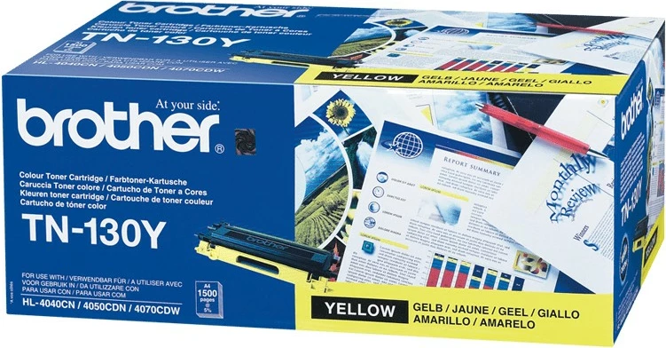 Toner Brother TN-130Y, origjinal, verdhë