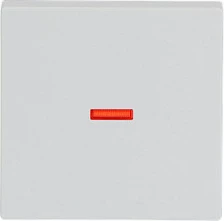 Kapak çelësi Busch-Jaeger 1789-84, 63 mm, IP20, me indikator LED, i bardhë