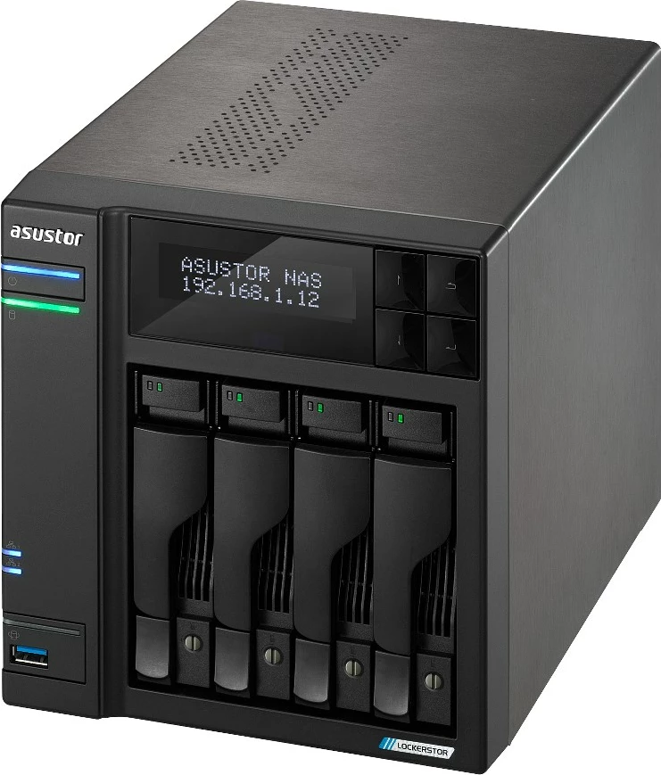 NAS ASUSTOR LOCKERSTOR 4 Gen2 AS6704T, Intel Celeron N5105, 4 GB RAM, 0 TB, i zi