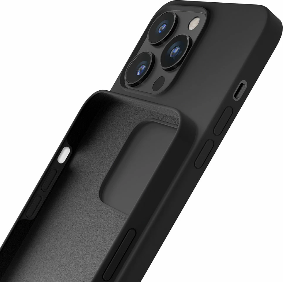 Mbështjellës silikon për celular 3mk Protection për iPhone 15 Pro, i zi