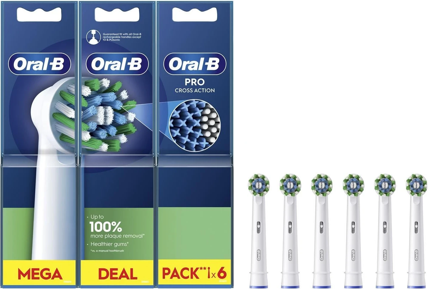 Koka e furçës Oral-B EB50 CrossAction, e bardhë