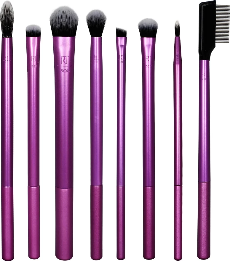 Set furçash për sy Real Techniques Everyday Eye Essentials për femra, 8 copë