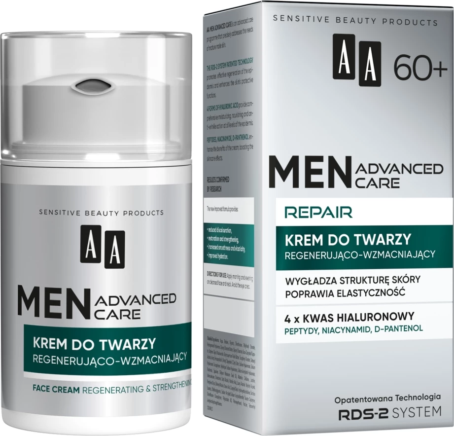 Krem për fytyrë për meshkuj AA Men Advanced Care Repair 60+, 50ml