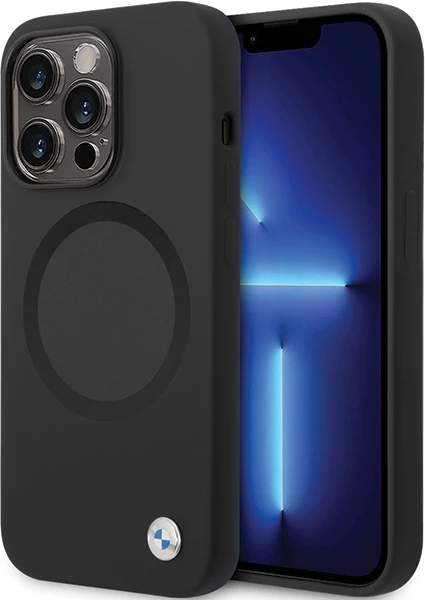 Mbështjellës BMW BMHMP14LSILBK2 për iPhone 14 Pro, MagSafe, i zi