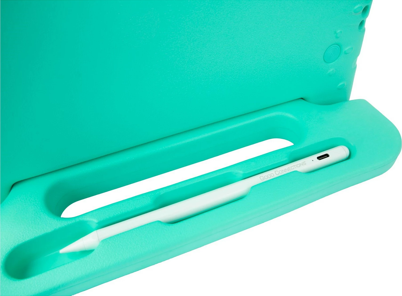 Mbështjellës GoodConnections Alcasa I10KA për Apple iPad 10.9" (Gen 10) A2696/A2757/A2777, me stand, EVA, aqua