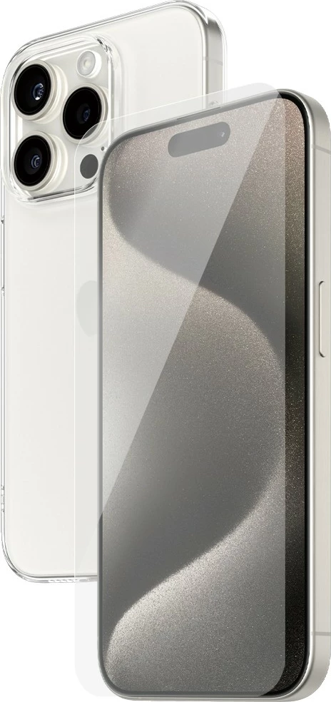 Mbështjellës PanzerGlass SAFE. 2-in-1-Pack për iPhone 15 Pro, transparent