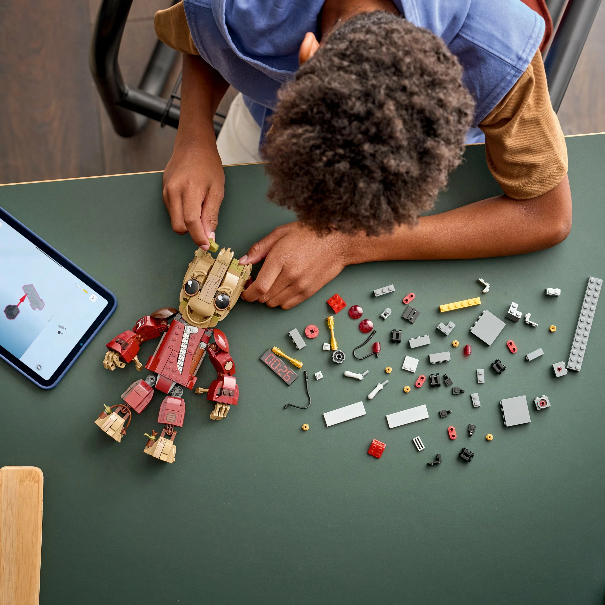 Set LEGO Marvel Groot në kostum Ravager 76341, 604 copë