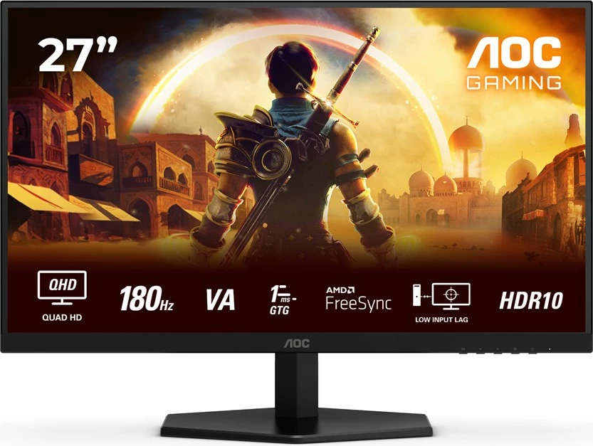 AOC Gaming Q27G42XNE 27" QHD 180Hz - Fast VA, 0.5ms, HDR10, Adaptive Sync