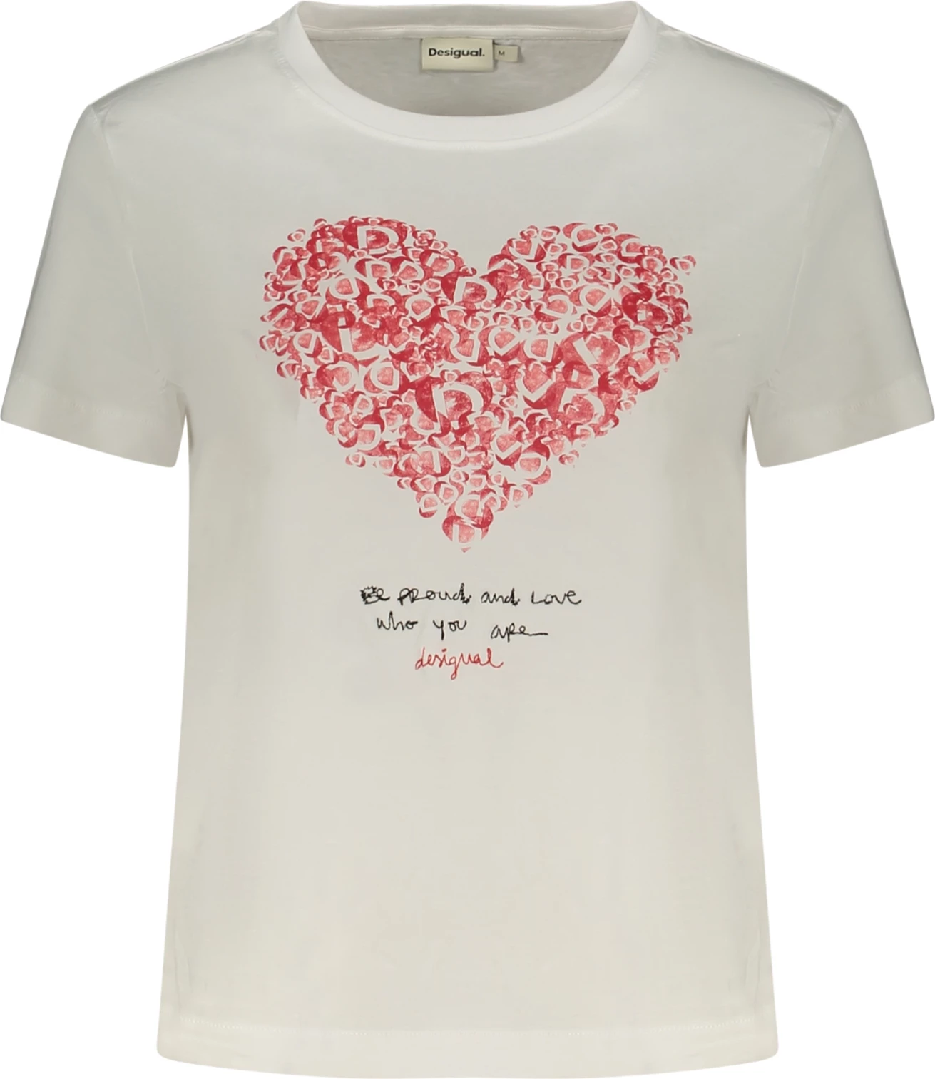 Maicë për femra DESIGUAL, e bardhë