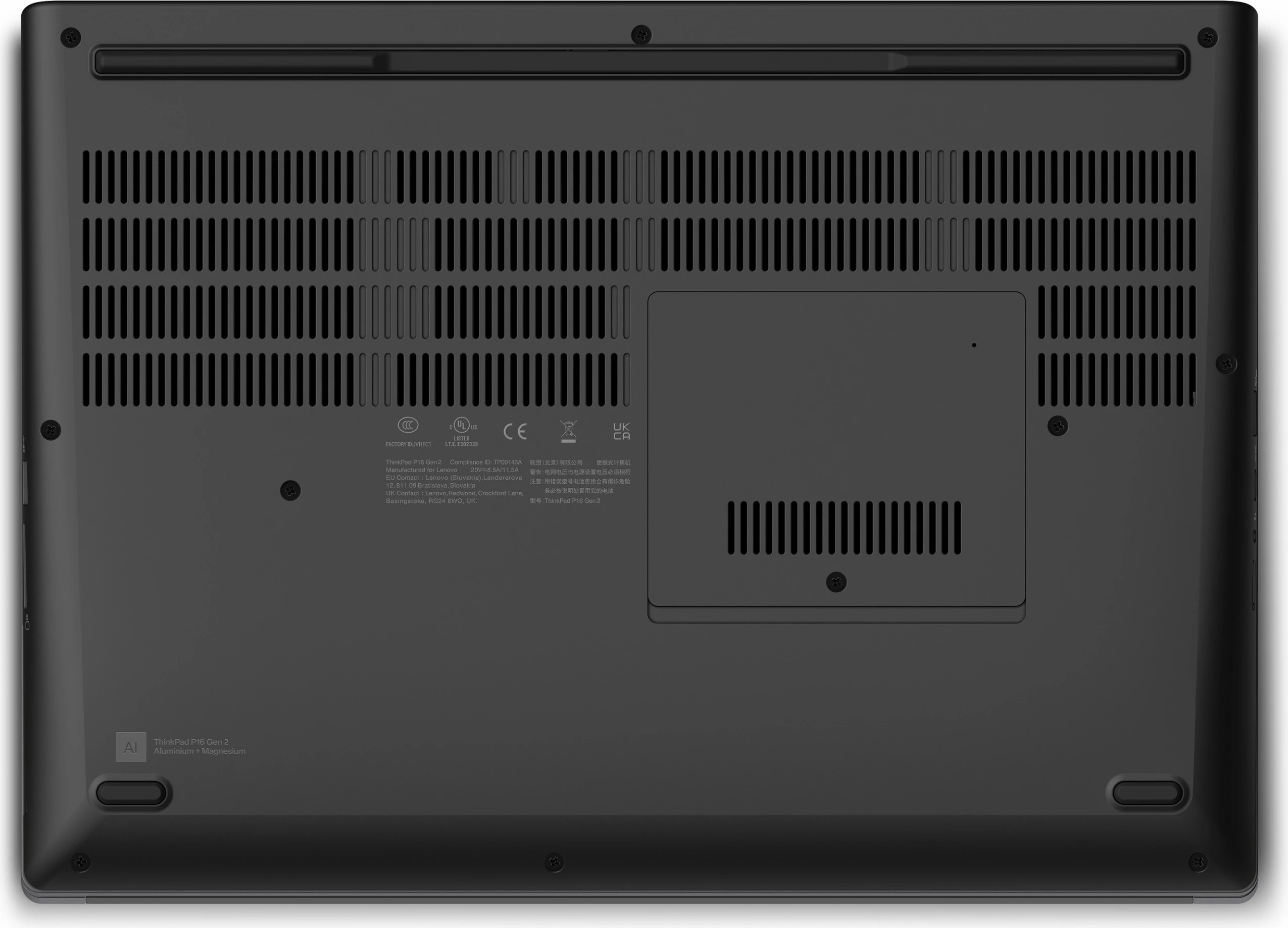 Kompjuter Lenovo ThinkPad P16 Gen 2, Intel Core i7, 64GB RAM, 1TB SSD, NVIDIA RTX 2000 Ada, 16 inch, storm grey/villi black