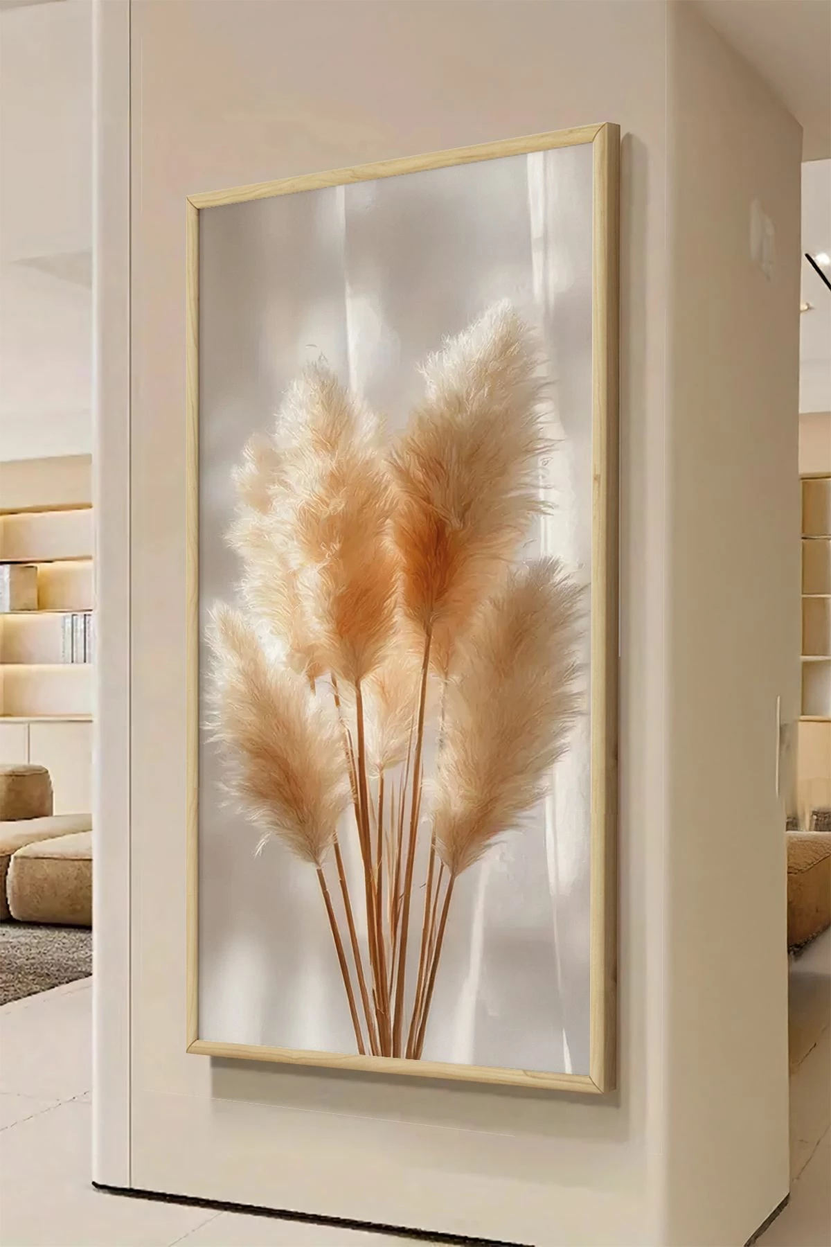 Pikturë dekorative me kornizë druri, MDF, shumëngjyrëshe, Wallity, Artsmdfyty87-12050, 120x50cm