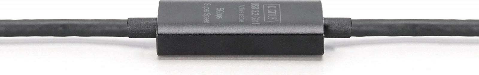 Kabllo zgjatues USB-C Digitus DA-73109, 10m, e zezë