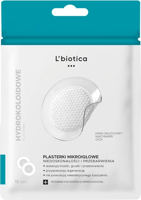Pllaka hidrocolloide me mikro-gjilpëra për femra L'biotica, 18 copë
