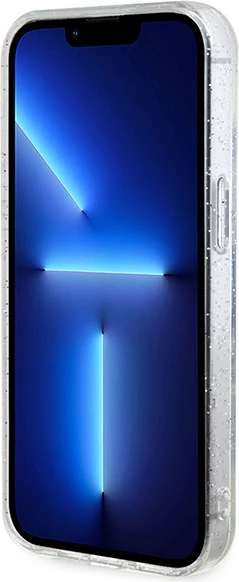 Mbështjellës Karl Lagerfeld Karl&Choupette Glitter MagSafe për iPhone 15 Plus, Transparent