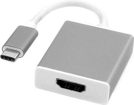 Adapter kabllo USB‑C në HDMI ROLINE 12.03.3210, 0.1 m, argjendtë