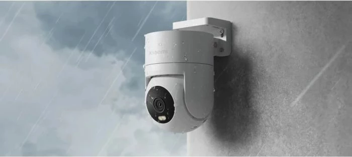 Kamerë sigurie outdoor Xiaomi CW300 4MP 2.5K, PTZ, IP66, Wi‑Fi + Ethernet, audio dy-kahëshe, e bardhë