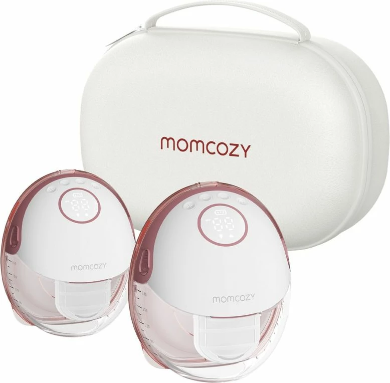 Pompë gjiri elektrike Momcozy M6, e kuqe