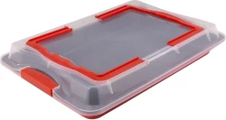 Tepsi me kapak të plastikës Lamart LT3102, e kuqe