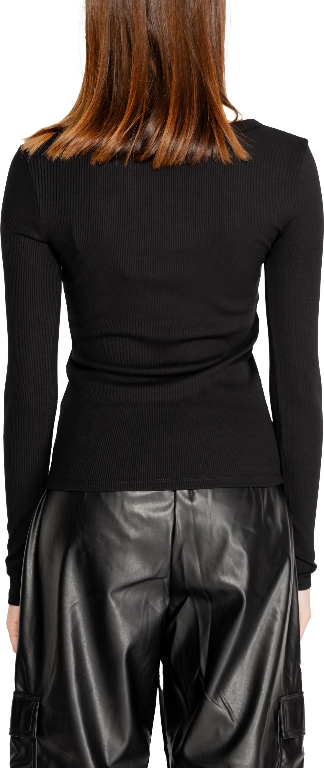 Maicë me mëngë të gjata për femra Guess Active Colette LS Rib V4BP07 K8RT2, e zezë [Madhësia: XS]