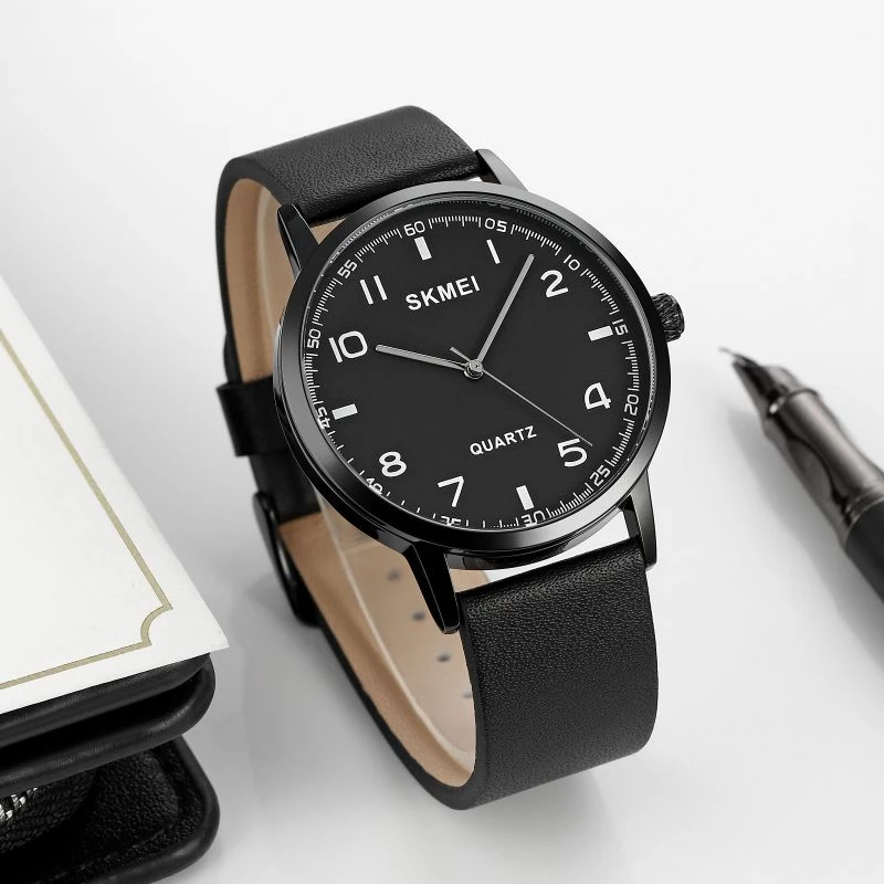 Orë dore për meshkuj Skmei, e zezë