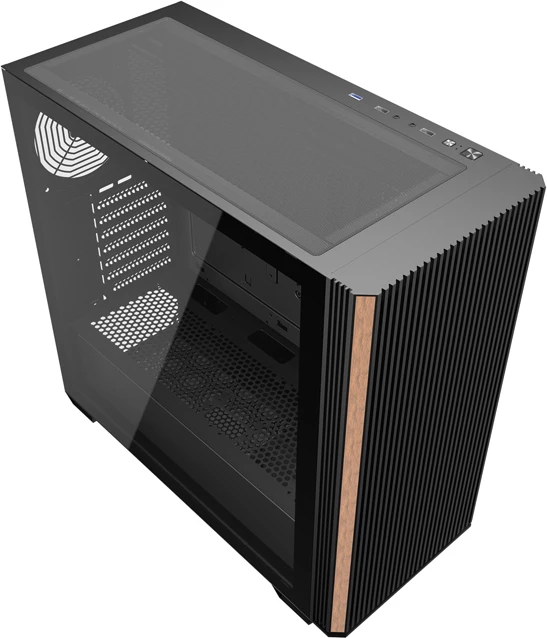 Kasë Darkflash DS900WS ATX Midi Tower, tempered glass, pa ventilatorë, e zezë