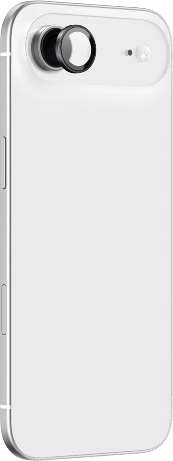 Mbrojtës xhami për kamerë AmazingThing Lens Glass për iPhone 17 Air, kornizë alumini e zezë