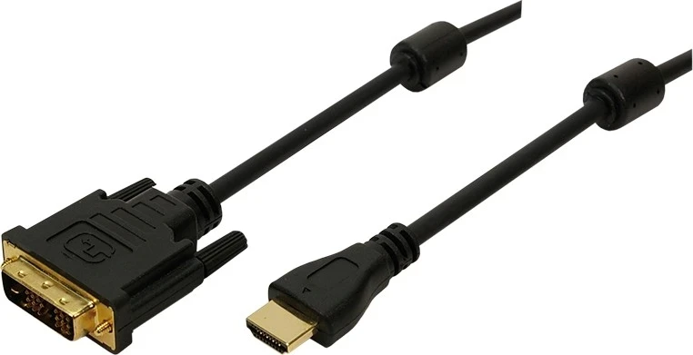 Kabllo përshtatëse, LogiLink, DVI, 2.0m, i zi