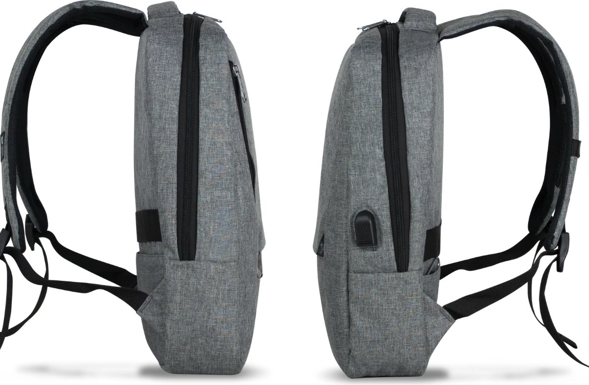 Çantë shpine për laptop, ngjyrë gri, Zoozie Bags 0102