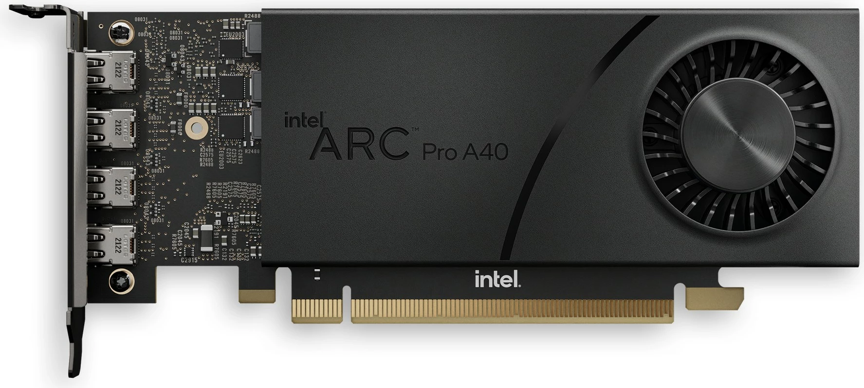 Kartelë grafike Intel ARC Pro A40, 6GB GDDR6, PCI Express x16, e zezë/gri