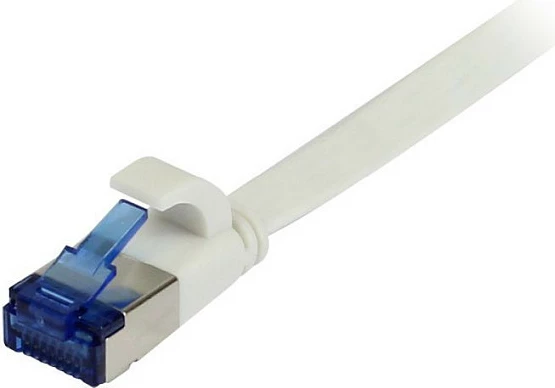 Kabl patch rrjeti Synergy21 CAT6A RJ45, 2m, U/FTP, flat, i bardhë
