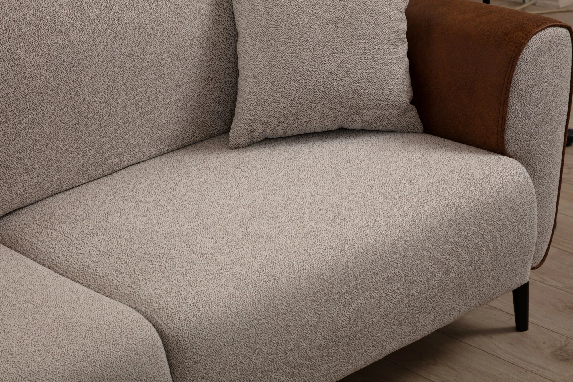 Divan 3-vendësh me shtrat, Atelier del Sofa, bezhë, kanellë