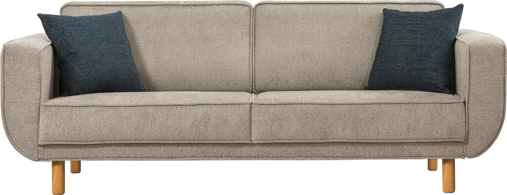 Set divan-krevat Atelier del Sofa, Larus Wood, ngjyrë lisi, gri - 7
