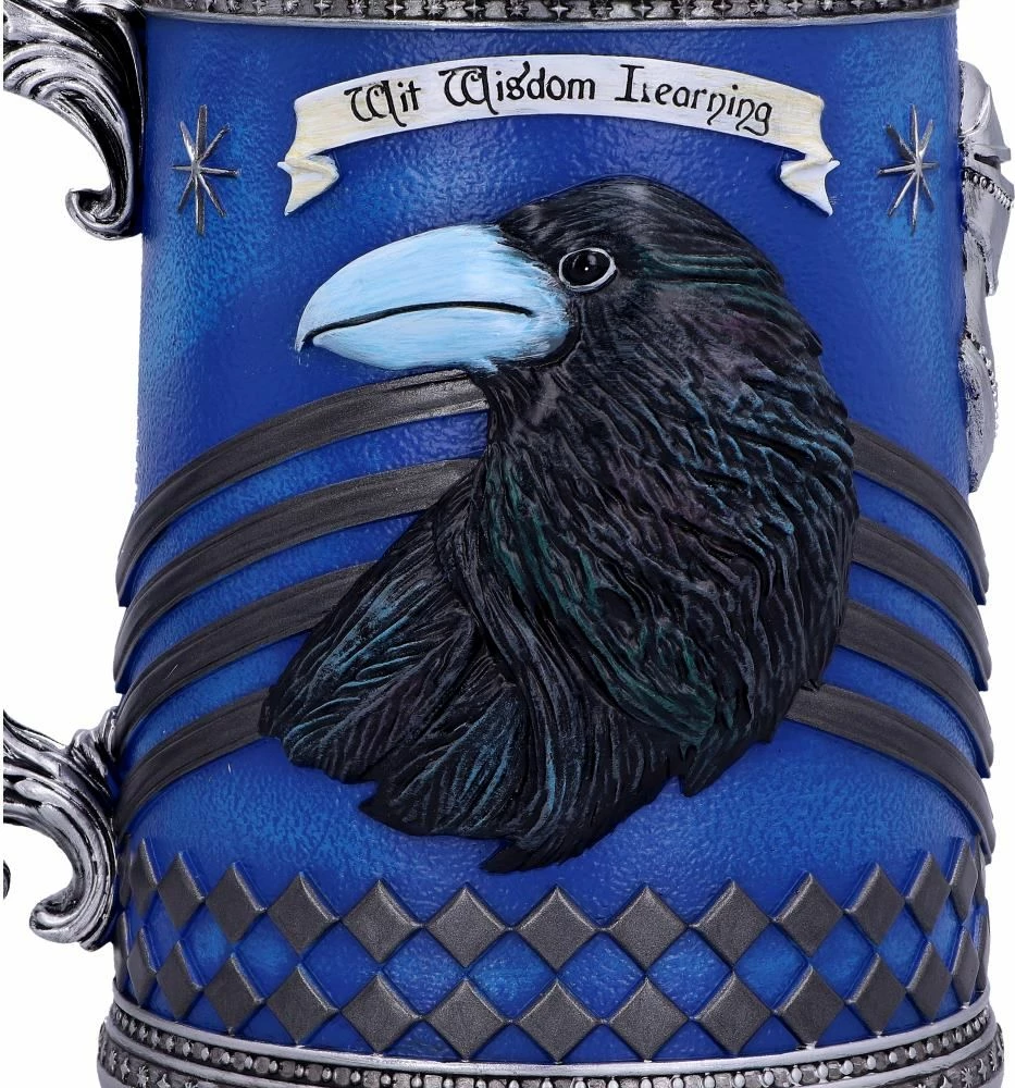 Mug NEMESIS NOW Harry Potter Ravenclaw 15.5 cm, rrëshirë me insert inox, i pikturuar me dorë, blu/bronzi
