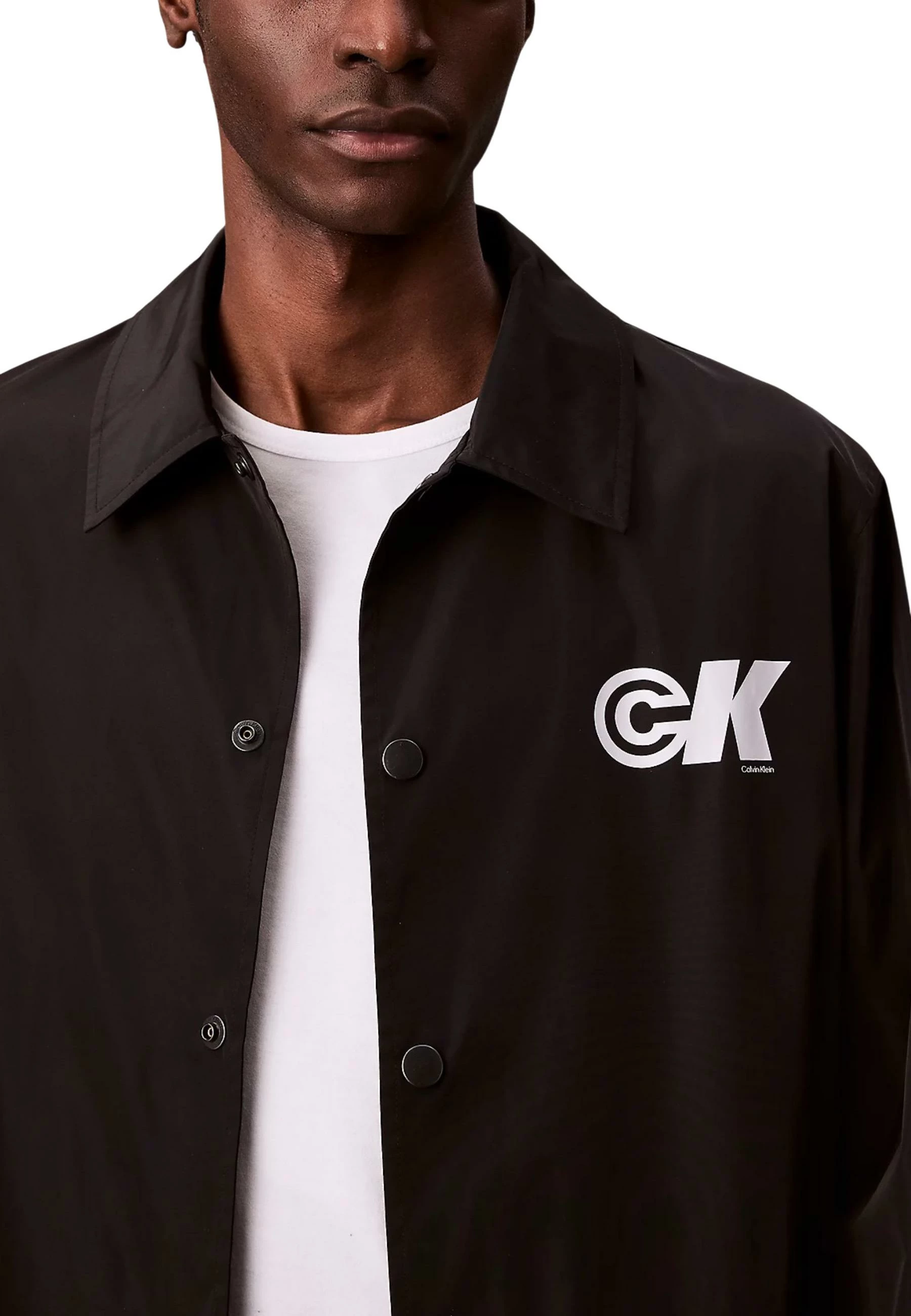 Jakne për meshkuj Calvin Klein Jeans LS NYLON CK GRAPHIC LV04RC515G, e zezë [Madhësia: XL]