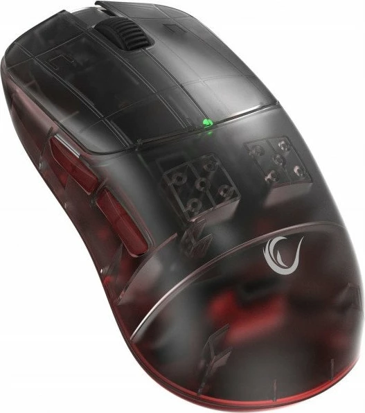 Maus Rampage Tilion 24000 DPI Bluetooth/USB/USB-C, zi, set me receiver USB dhe kabllo USB-C