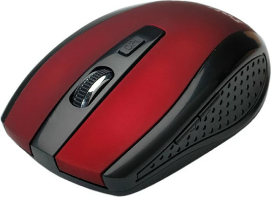 Maus pa kabllo ROLINE 18.01.1087, 1600 DPI, ambidekstral, RF 2.4 GHz, zi/kuqe