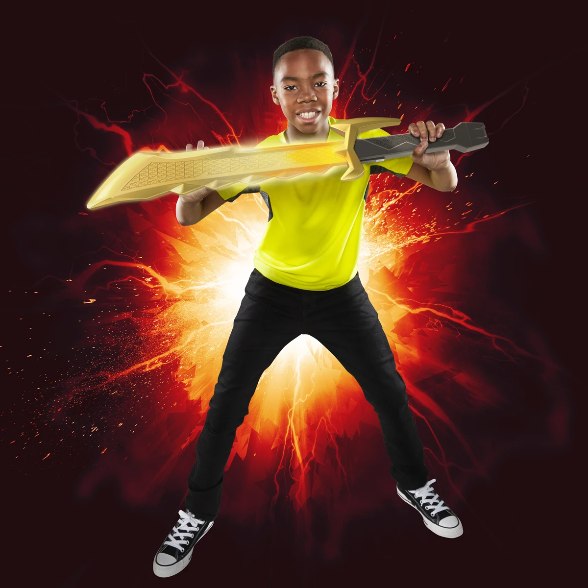 Power Rangers Dino Fury Megafury Saber with Motion-Activated Light and Sound FX