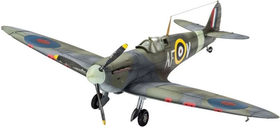 Model plastik aeroplan, Revell, Spitfire Mk.IIA 03953, shkallë 1:72, 38 pjesë, gjatësia 12.7 cm, hapja e krahëve 15.5 cm