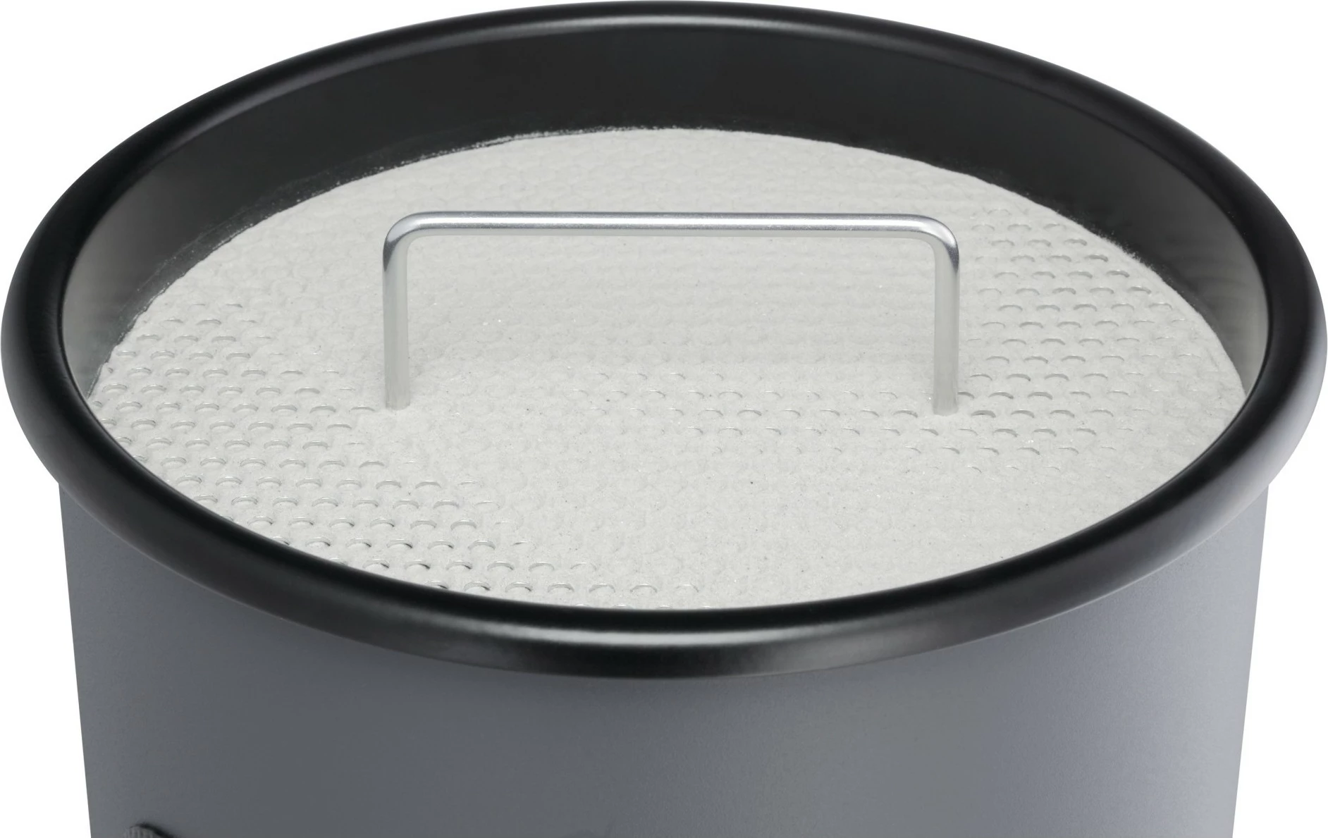 Kosh mbeturinash Durable 333023, 17L, metal, tabaka hiri, argjendtë