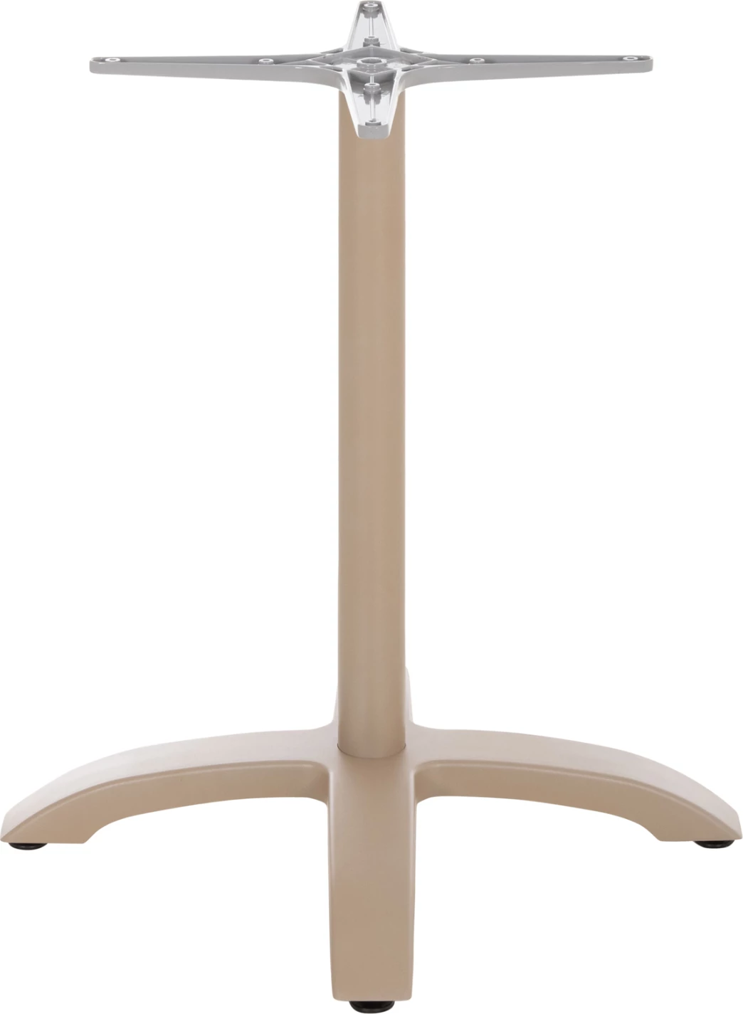 Baza alumini për tavolinë, ngjyrë kapuçino mat, FH460.25, 66x66x72cm, kryq 48x48cm