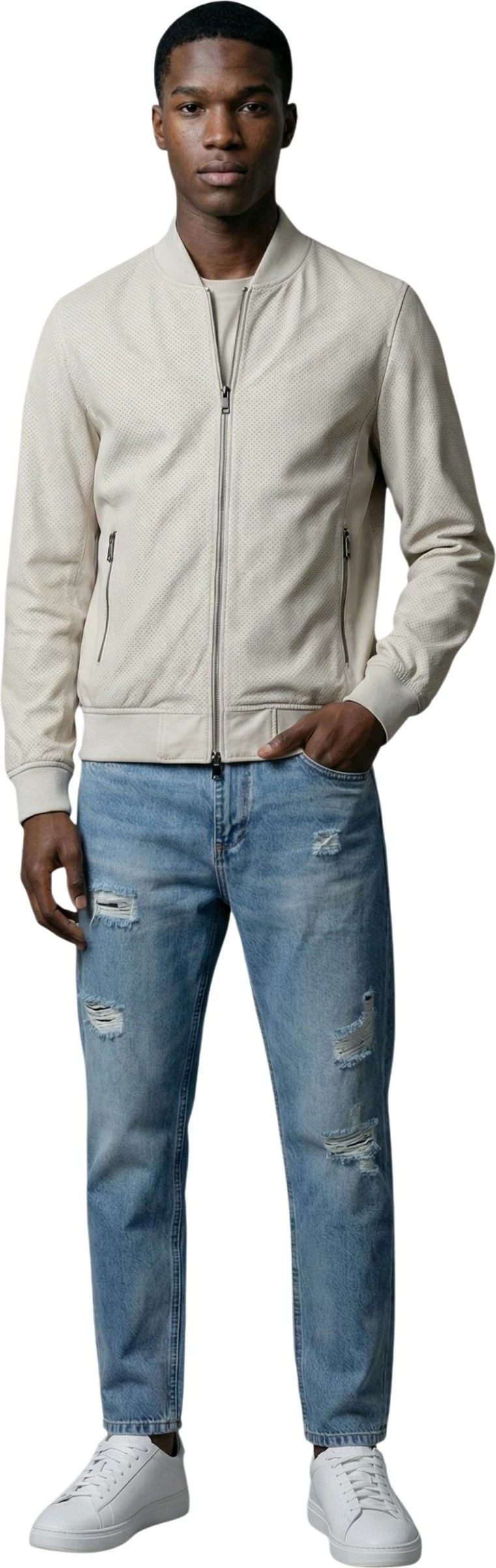Jakne për meshkuj YOS Bomber Eco Dainetto P1340006, gri perle [Madhësia: L]