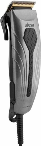 Makinë qethjeje elektrike UFESA CP6105, 6W, AC, 4 krehëra 3-12mm, teh Inox/Titanium, gri/zezë, set me aksesorë