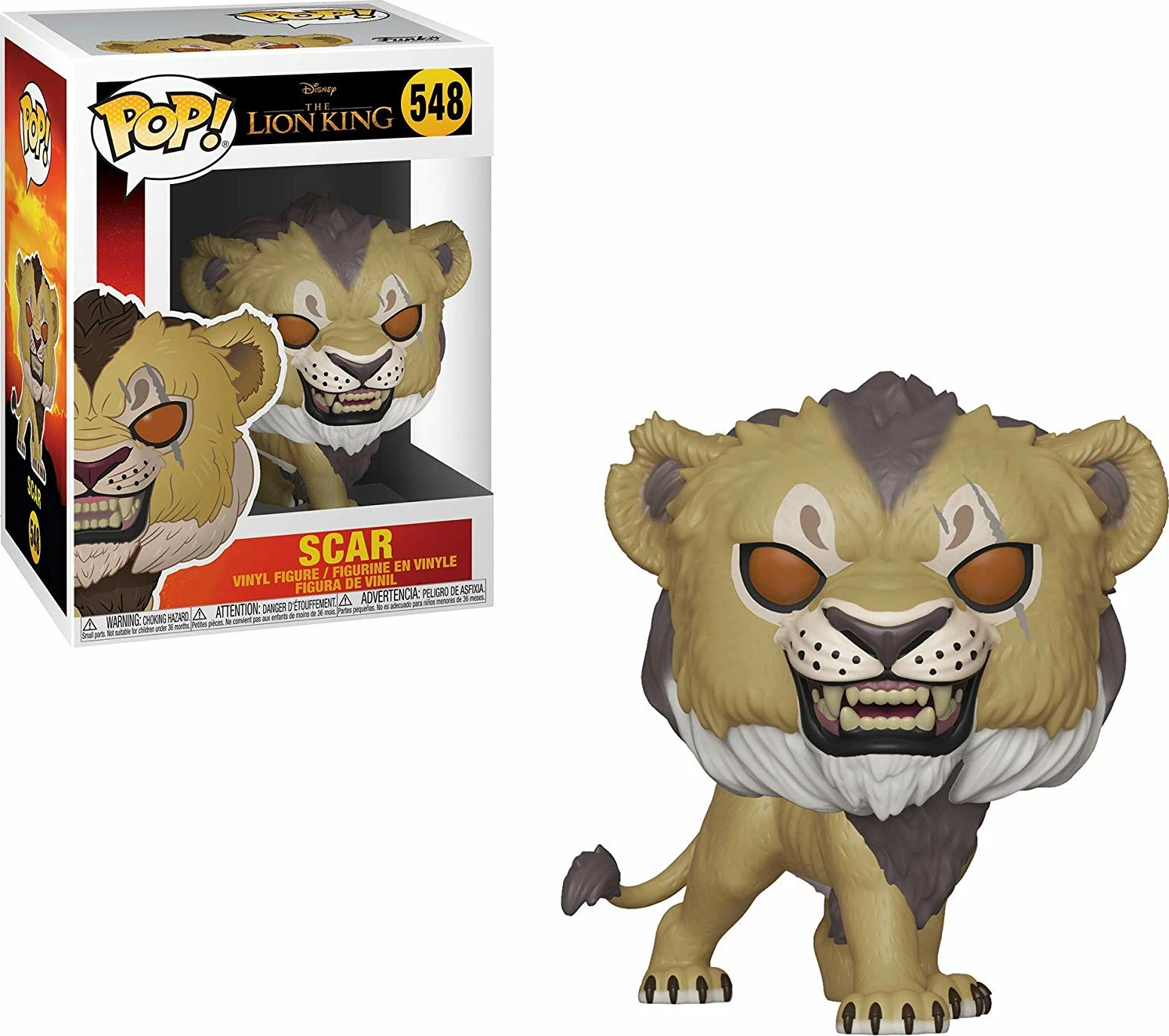 Figurinë koleksionuese Funko POP! Disney The Lion King (Live Action) Scar, vinyl, bezhë/kafe