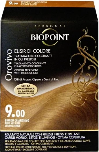 Ngjyrë për flokë Biopoint Orovivo 9.00 bionde, 100 ml