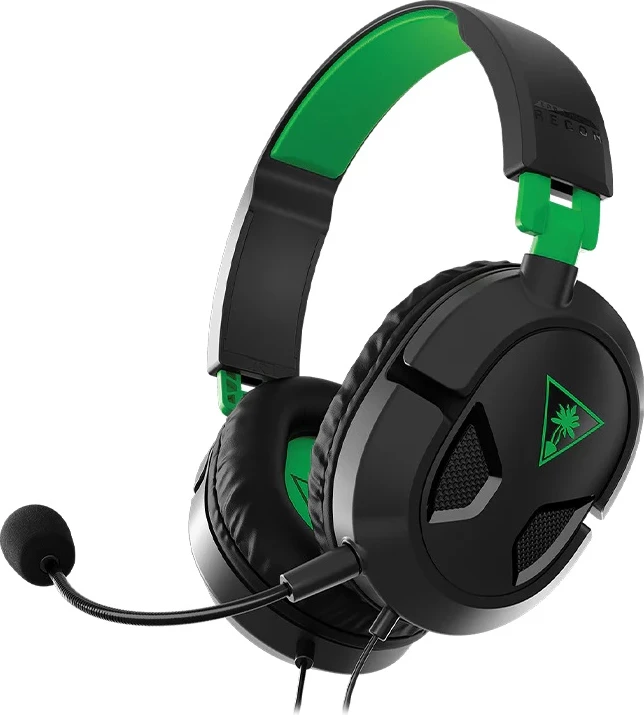 Kufje gaming Turtle Beach Recon 50 për Xbox, 3.5mm, stereo, me kabllo, me mikrofon të heqshëm, zi/jeshile