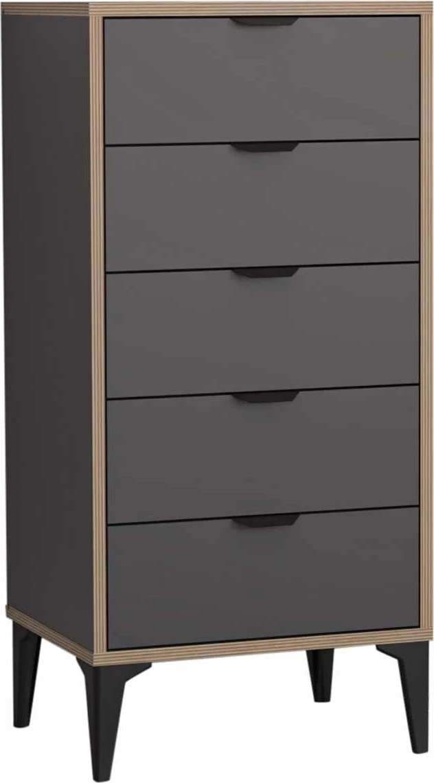 Komodë Arden, ngjyrë antracit, Skye Decor