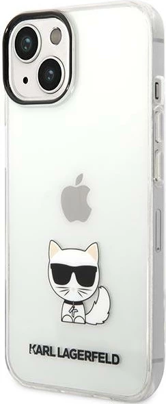 Mbështjellës Karl Lagerfeld KLHCP14MCTTR për iPhone 14 Plus 6.7", transparent Choupette Body